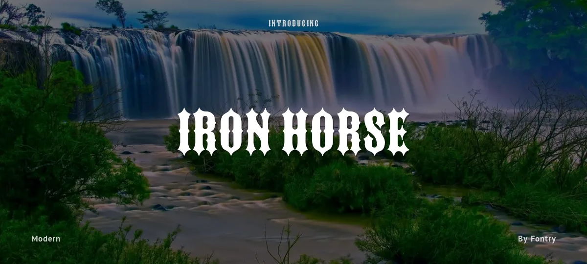 Iron Horse font preview