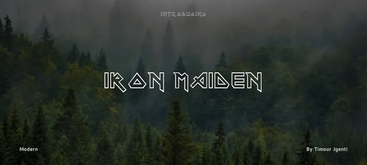 Iron Maiden font preview