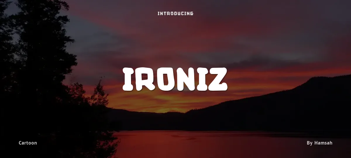 Ironiz font preview