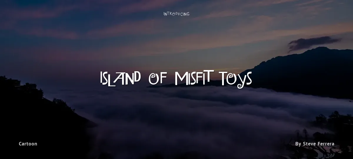 Island of Misfit Toys font preview