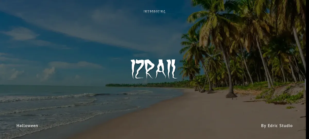 Izrail font preview
