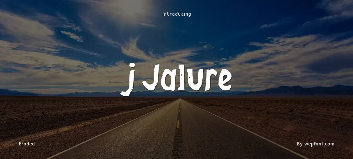 j Jalure font preview