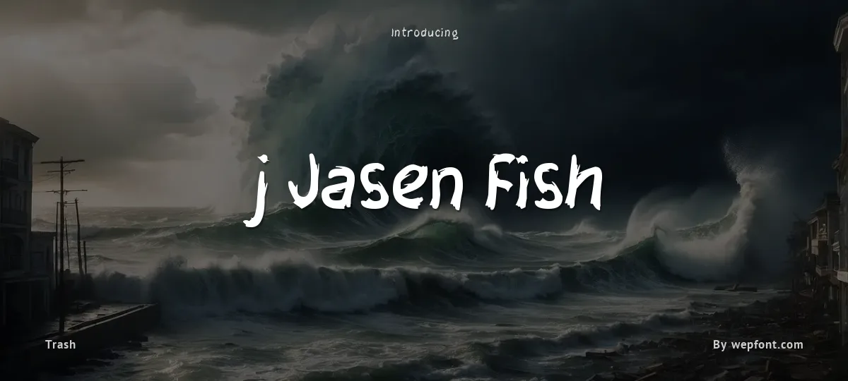 j Jasen Fish font preview