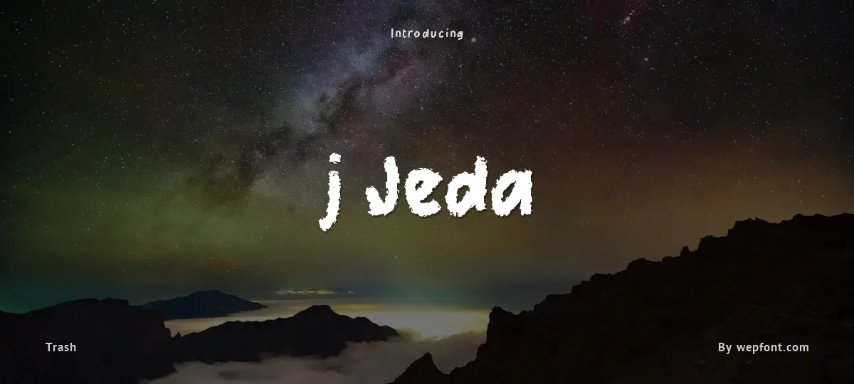 j Jeda font preview