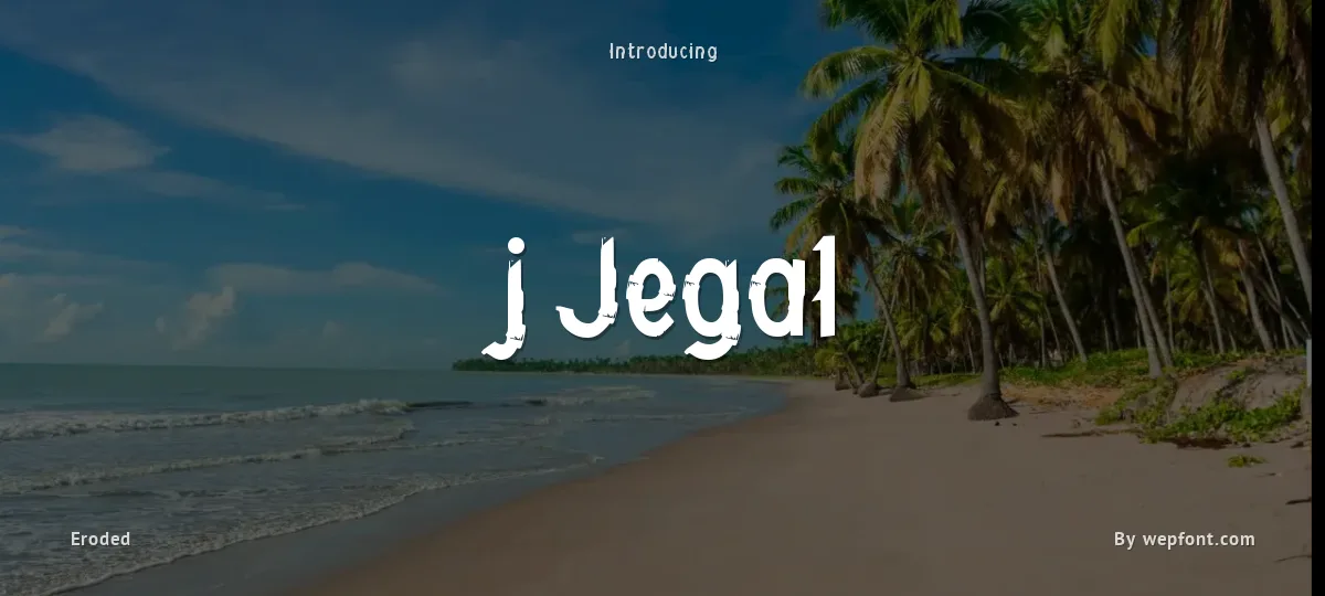 j Jegal font preview