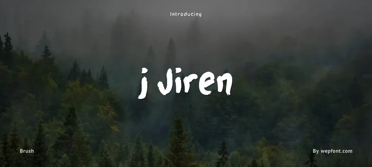 j Jiren font preview
