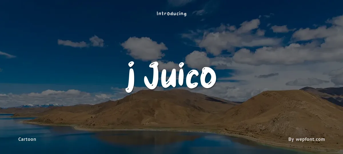 j Juico font preview