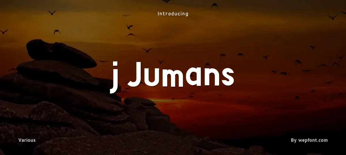 j Jumans font preview