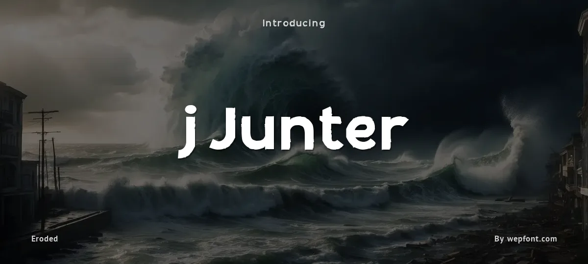 j Junter font preview