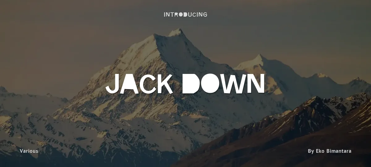 Jack Down font preview