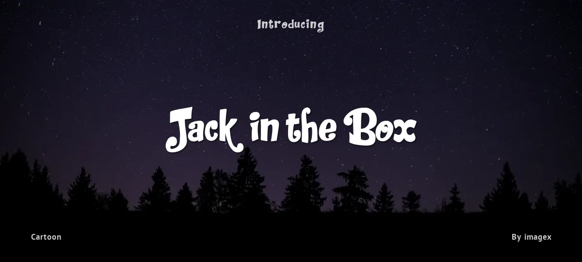 Jack in the Box font preview