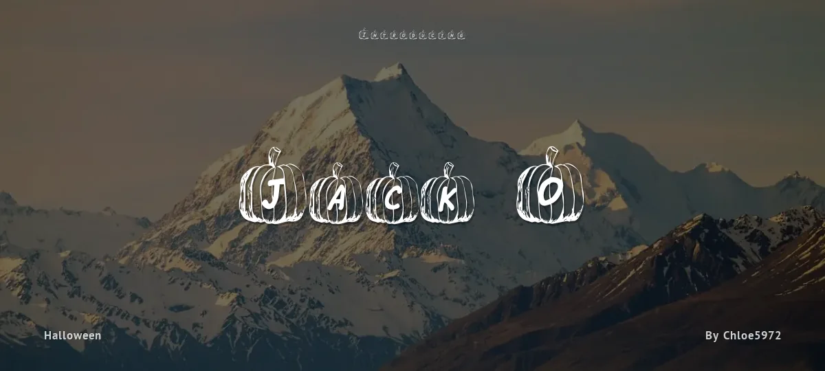 Jack O font preview