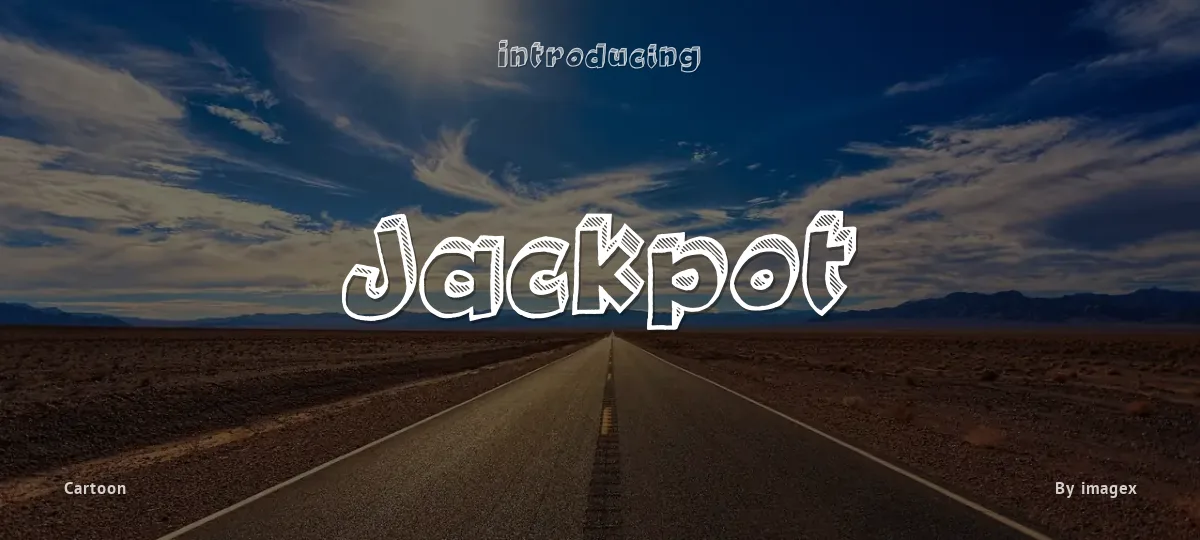 Jackpot font preview