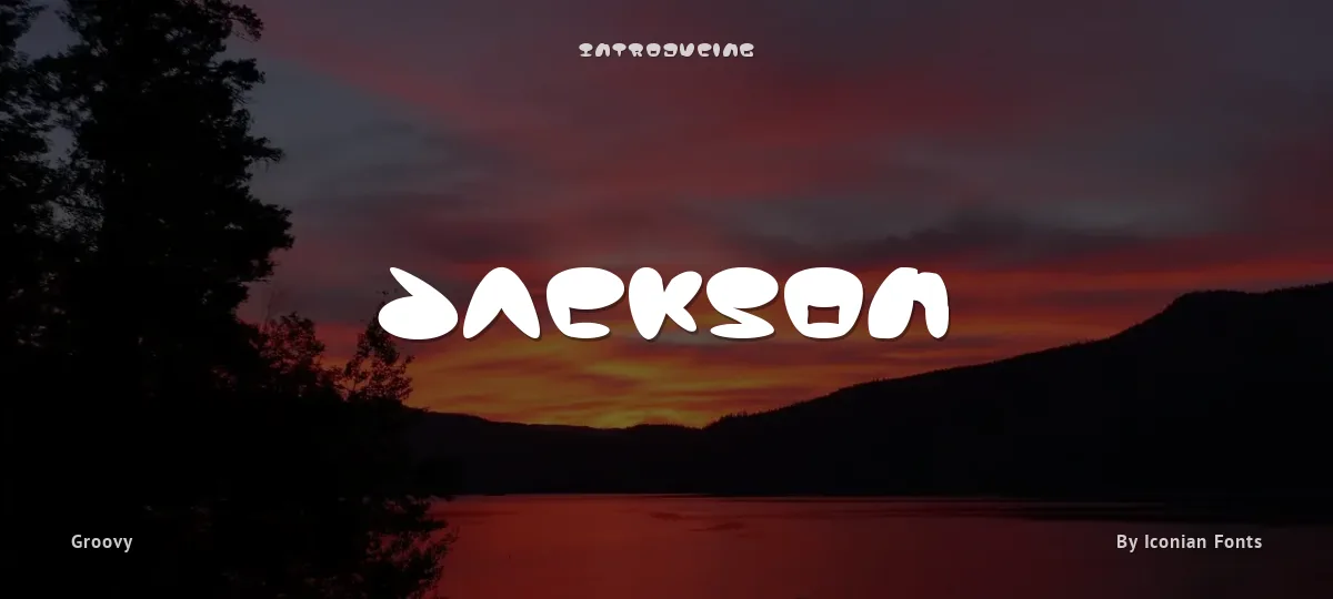Jackson font preview
