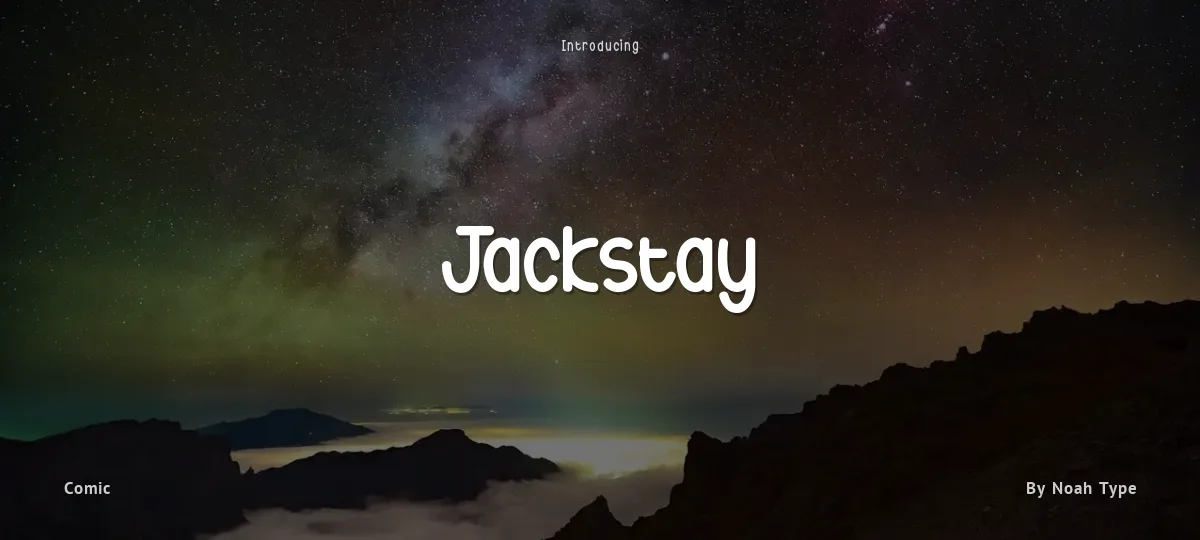 Jackstay font preview