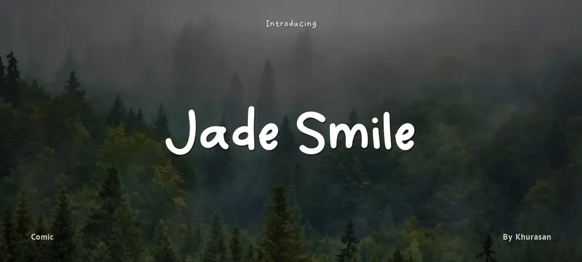 Jade Smile font preview