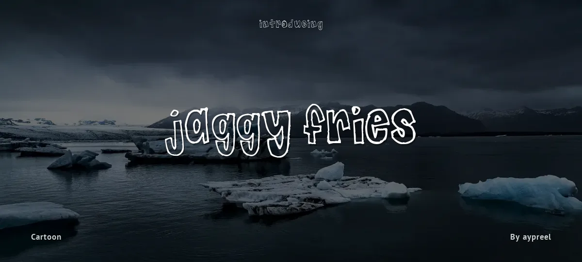 Jaggy Fries font preview