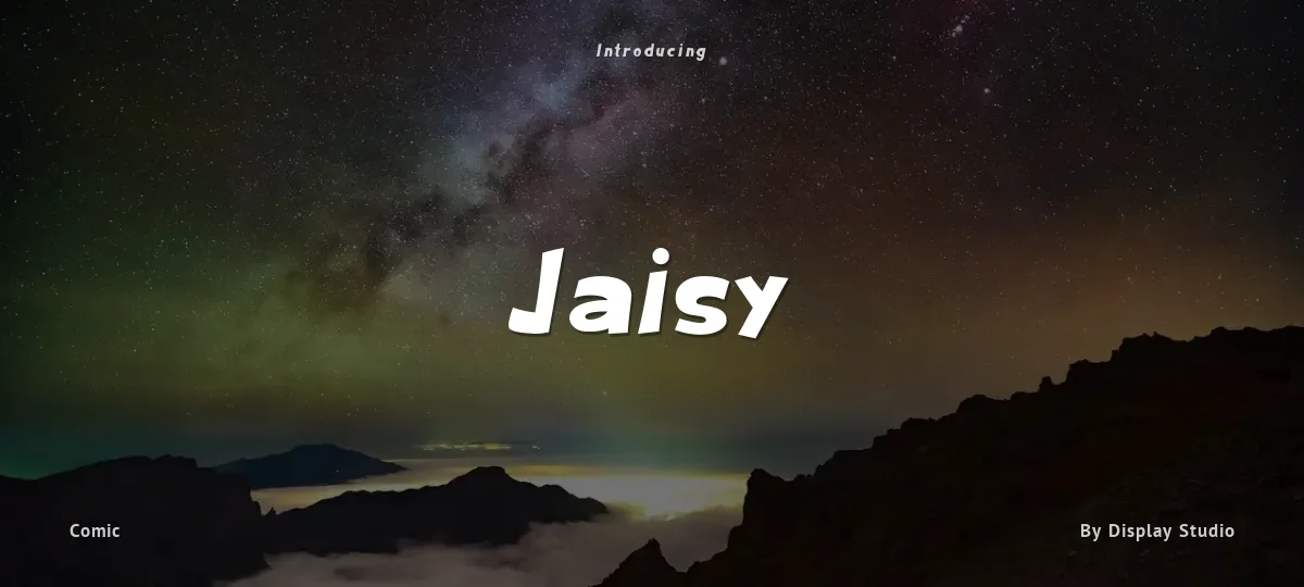 Jaisy font preview