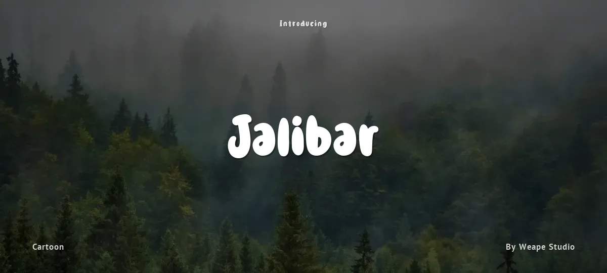 Jalibar font preview
