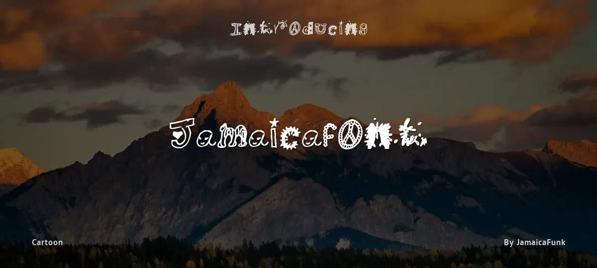 Jamaicafont font preview