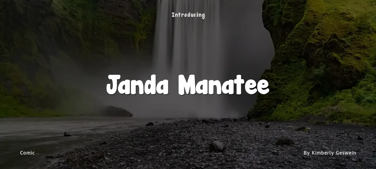 Janda Manatee font preview