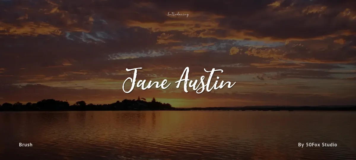 Jane Austin font preview