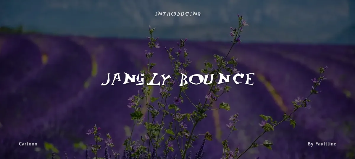 Jangly Bounce font preview