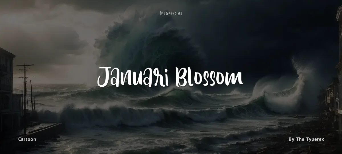 Januari Blossom font preview