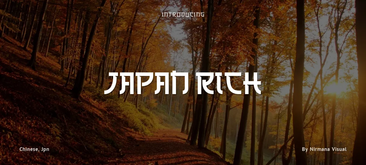 Japan Rich font preview