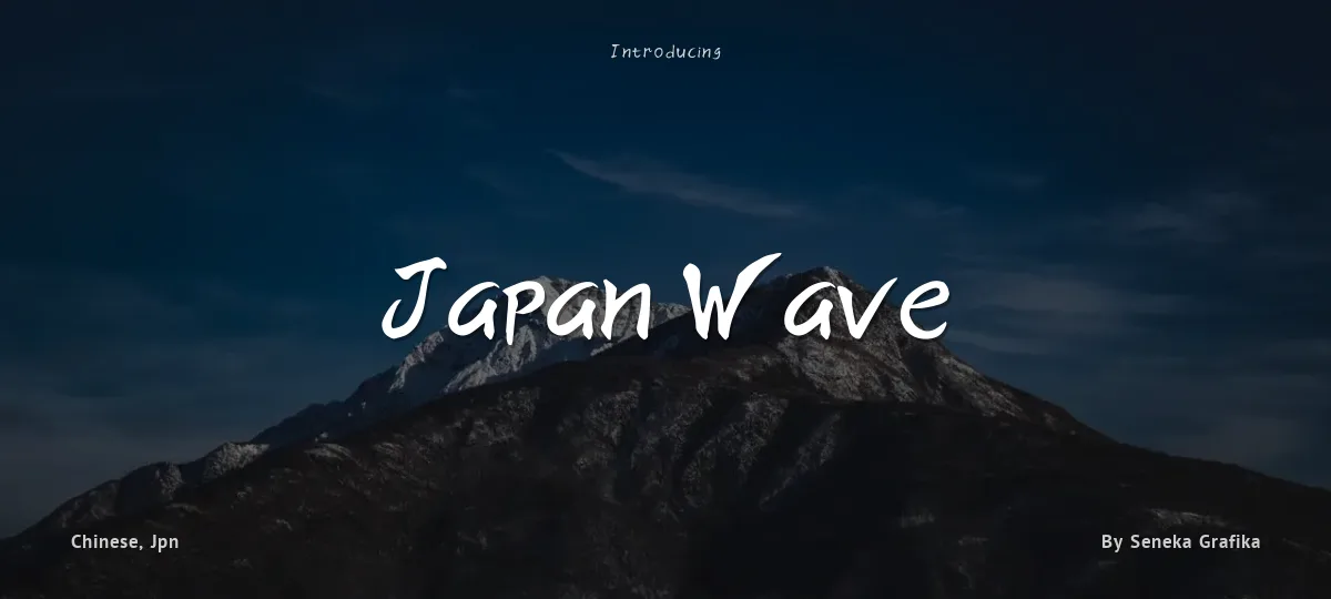 Japan Wave font preview