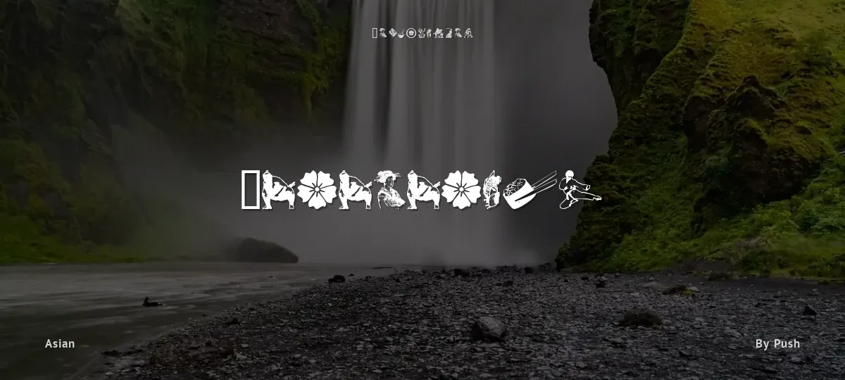 Japanapush font preview