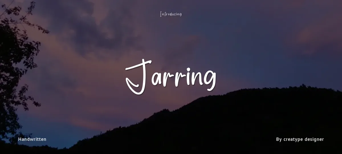 Jarring font preview