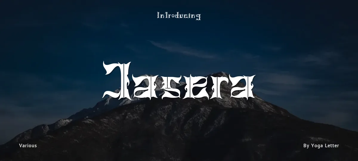 Jasera font preview