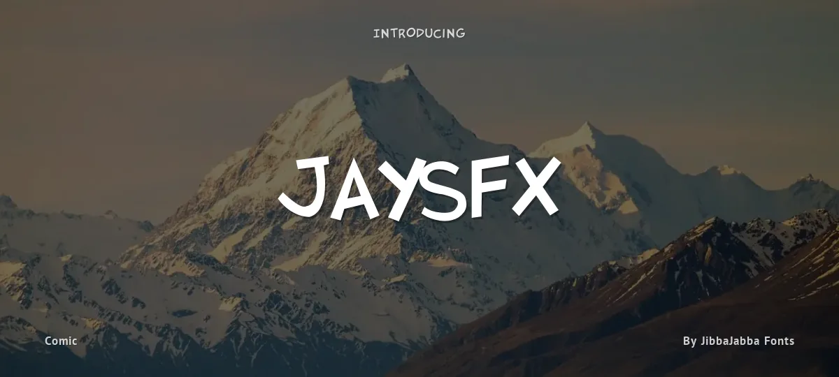 JaysFX font preview