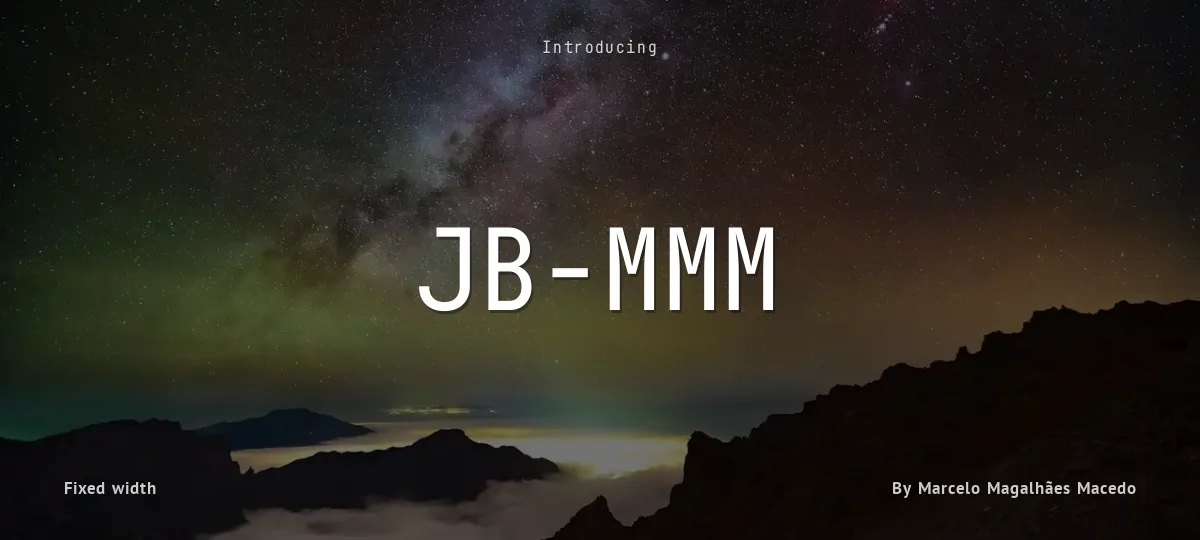 JB-MMM font preview
