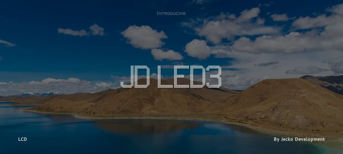 JD LED3 font preview