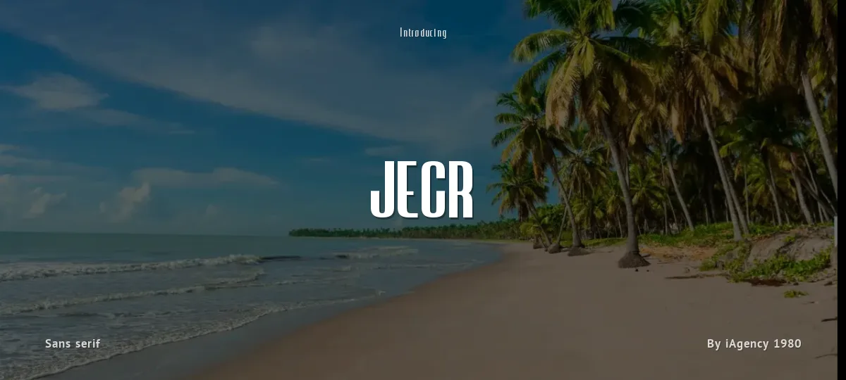 JECR font preview