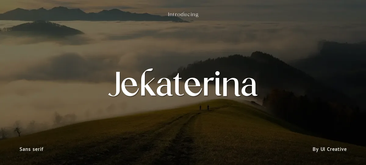 Jekaterina font preview