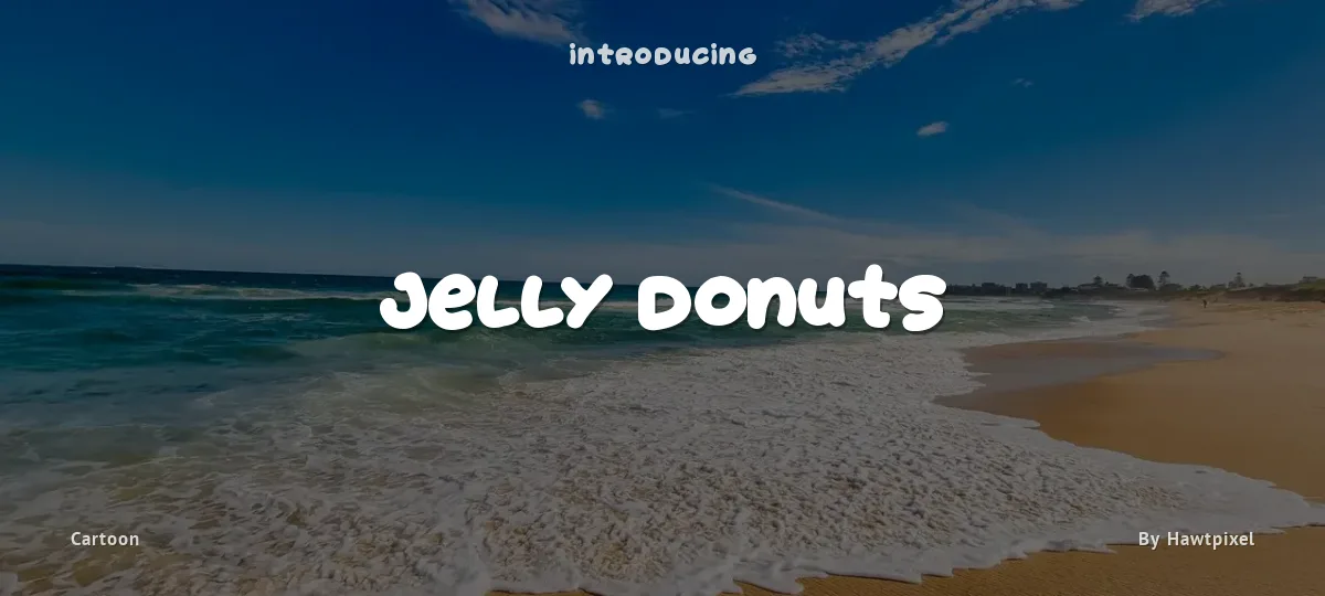 Jelly Donuts font preview