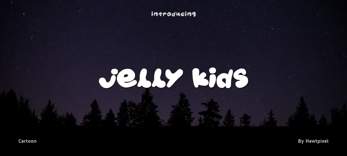 Jelly Kids font preview