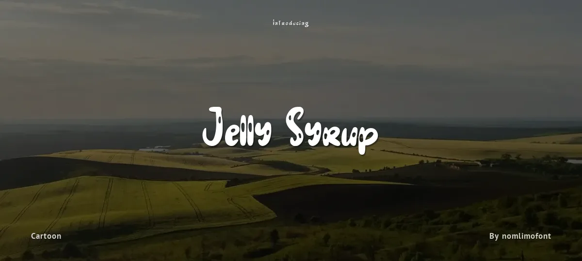 Jelly Syrup font preview