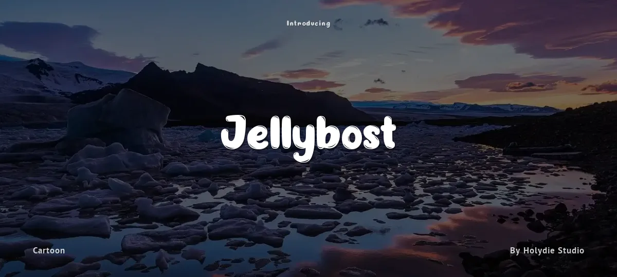 Jellybost font preview