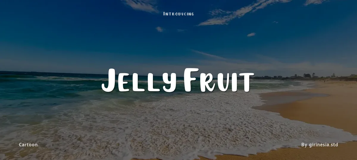 Jelly Fruit font preview