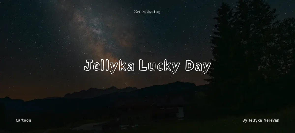 Jellyka Lucky Day font preview