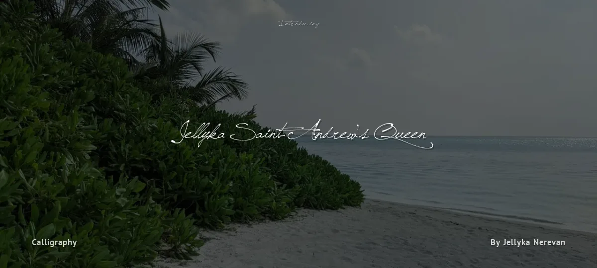 Jellyka Saint-Andrew's Queen font preview