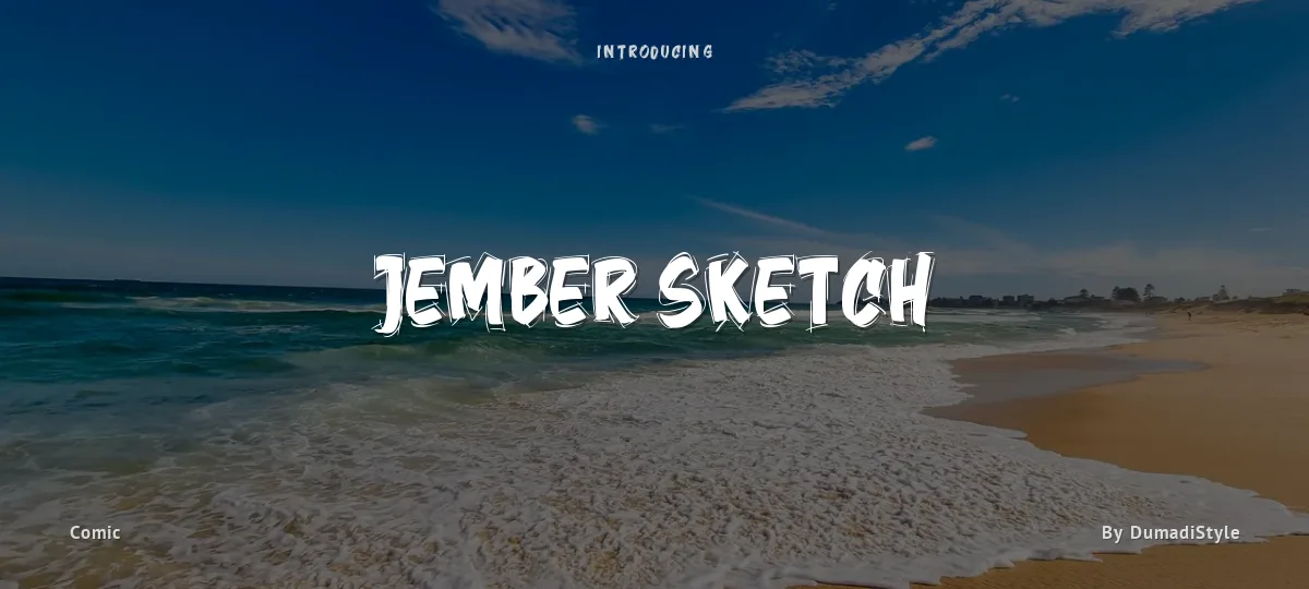 Jember Sketch font preview