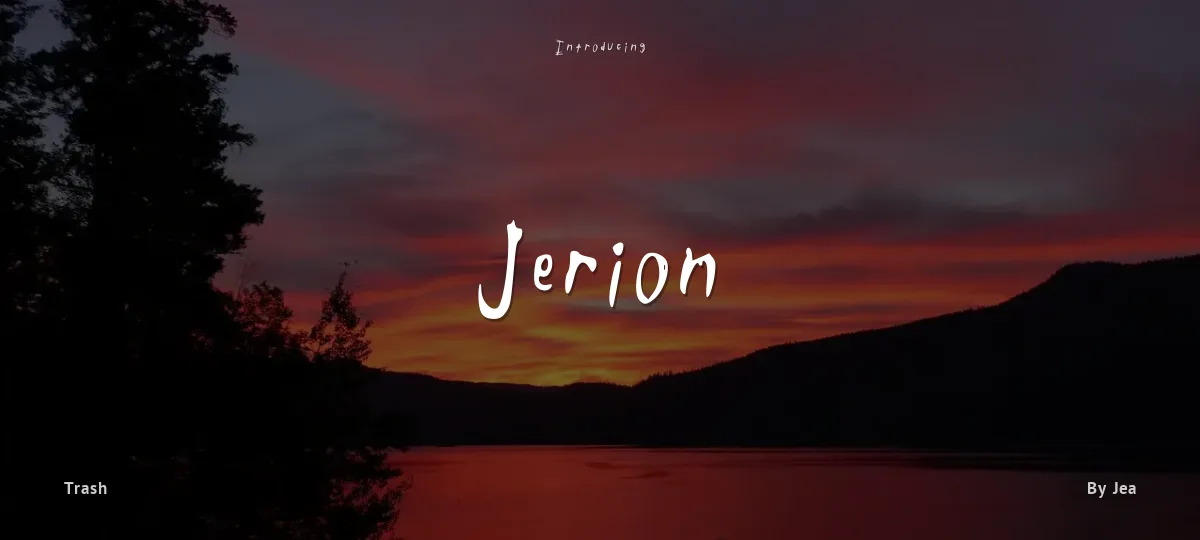 Jerion font preview