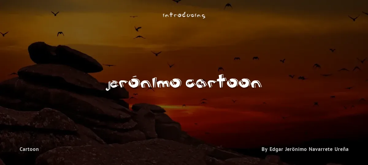Jerónimo Cartoon font preview