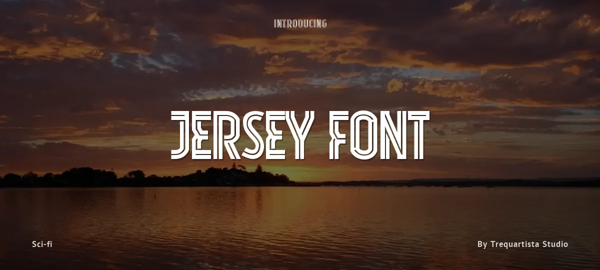 Jersey Font font preview