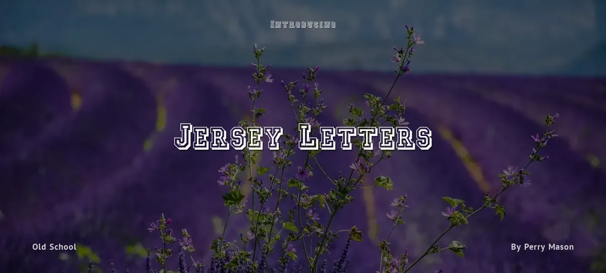 Jersey Letters font preview